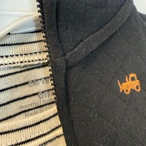 Carter's Black Hoodie with Orange Tractor